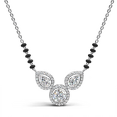Contemporary Mangalsutra pendant necklace set