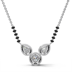 Contemporary Mangalsutra pendant necklace set