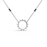 Delicate and modern mangalsutra pendant necklace