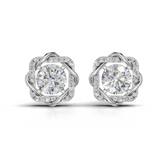 Diamond stud earrings