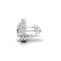 Diamond stud earrings