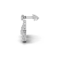 Elegant White Gold Diamond Stud Earrings