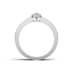 Pear-shaped Diamond Ring - SOLR-0545