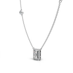 Bezel Set Diamond Necklace - LWPD-0320