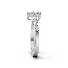 Pear-shaped Diamond Ring - SOLR-0545