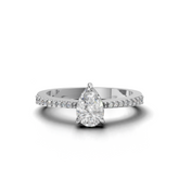 Pear-shaped Diamond Ring - SOLR-0545