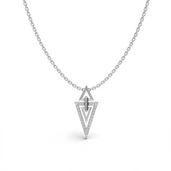 Geometric Triangle Pendant  LWPD-0329