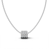 Cylindrical Diamond Pendant - LWPD-0328