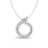 Leaf Round Pendant - HWPD-0075