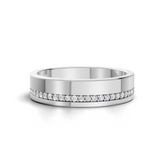 Round LGD Channel-Set Eternity Band with Continuous Diamond Pattern – EBGR-0018