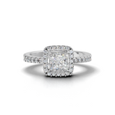 Princess-cut Engagement Ring- SOLR-0537