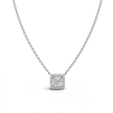 Classic LGD Halo Pendant Necklace with Timeless Diamond Surround – LWPD-0319