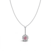 Pink Sapphire Pendant - LWPD-0330