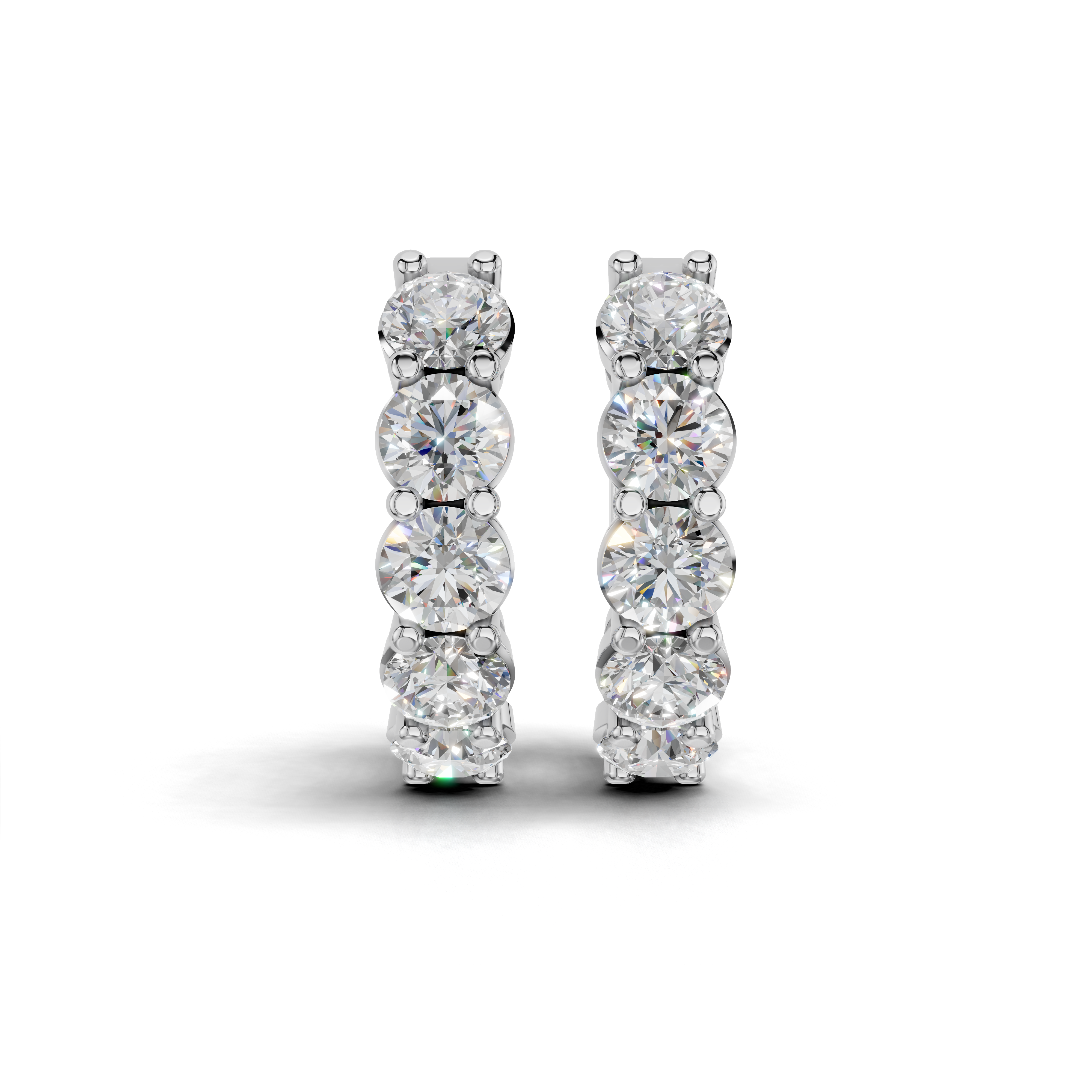 Dazzling Diamond Hoop Earrings
