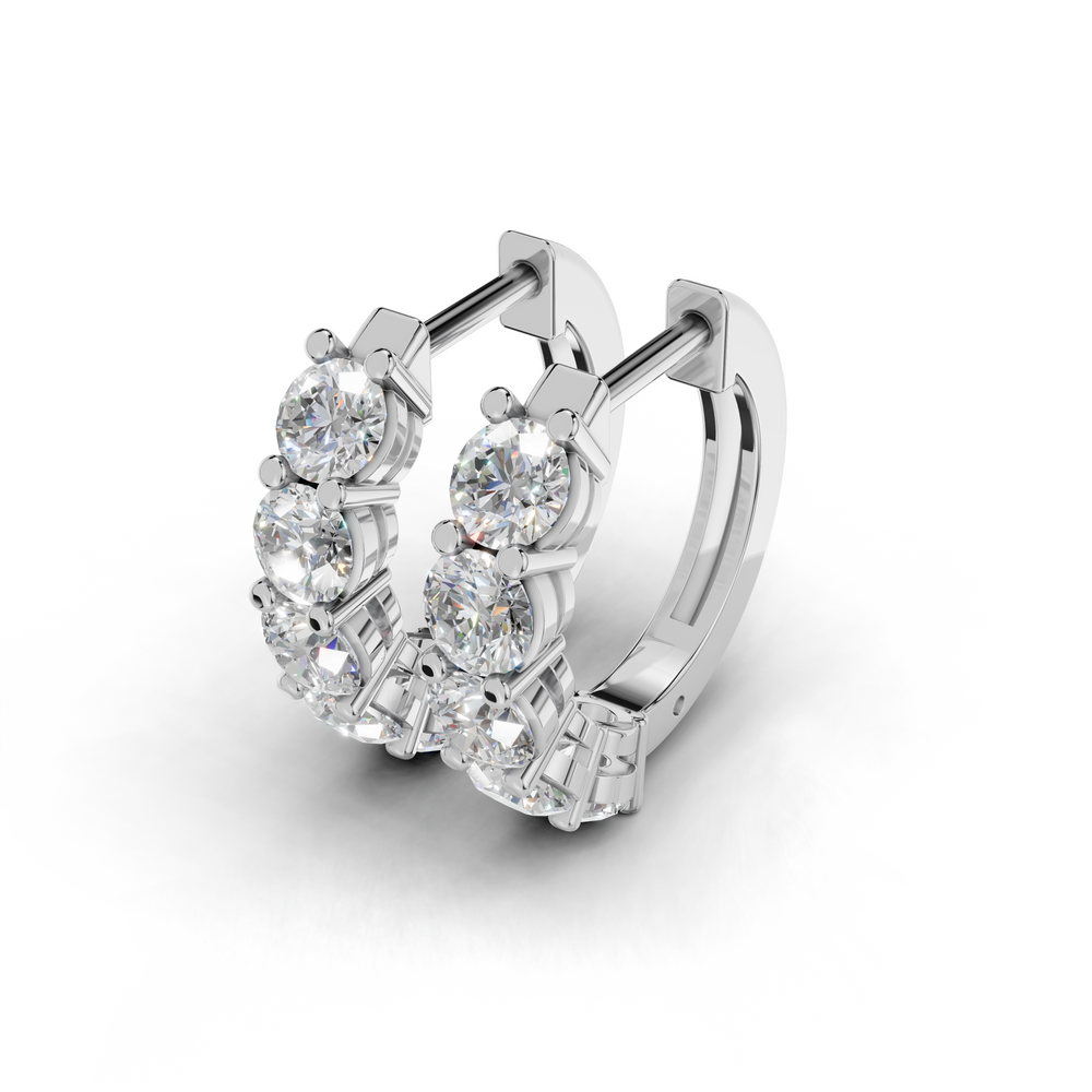 Dazzling Diamond Hoop Earrings