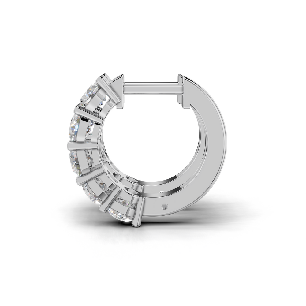 Dazzling Diamond Hoop Earrings