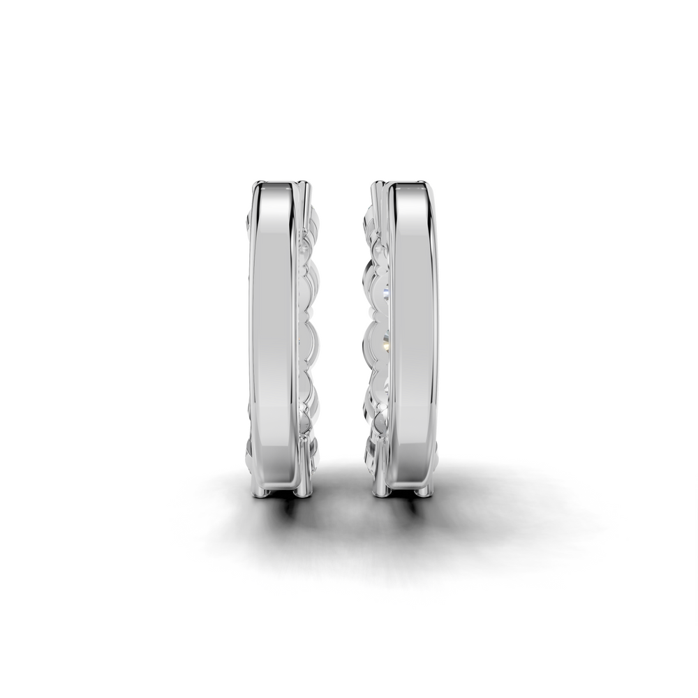 Dazzling Diamond Hoop Earrings