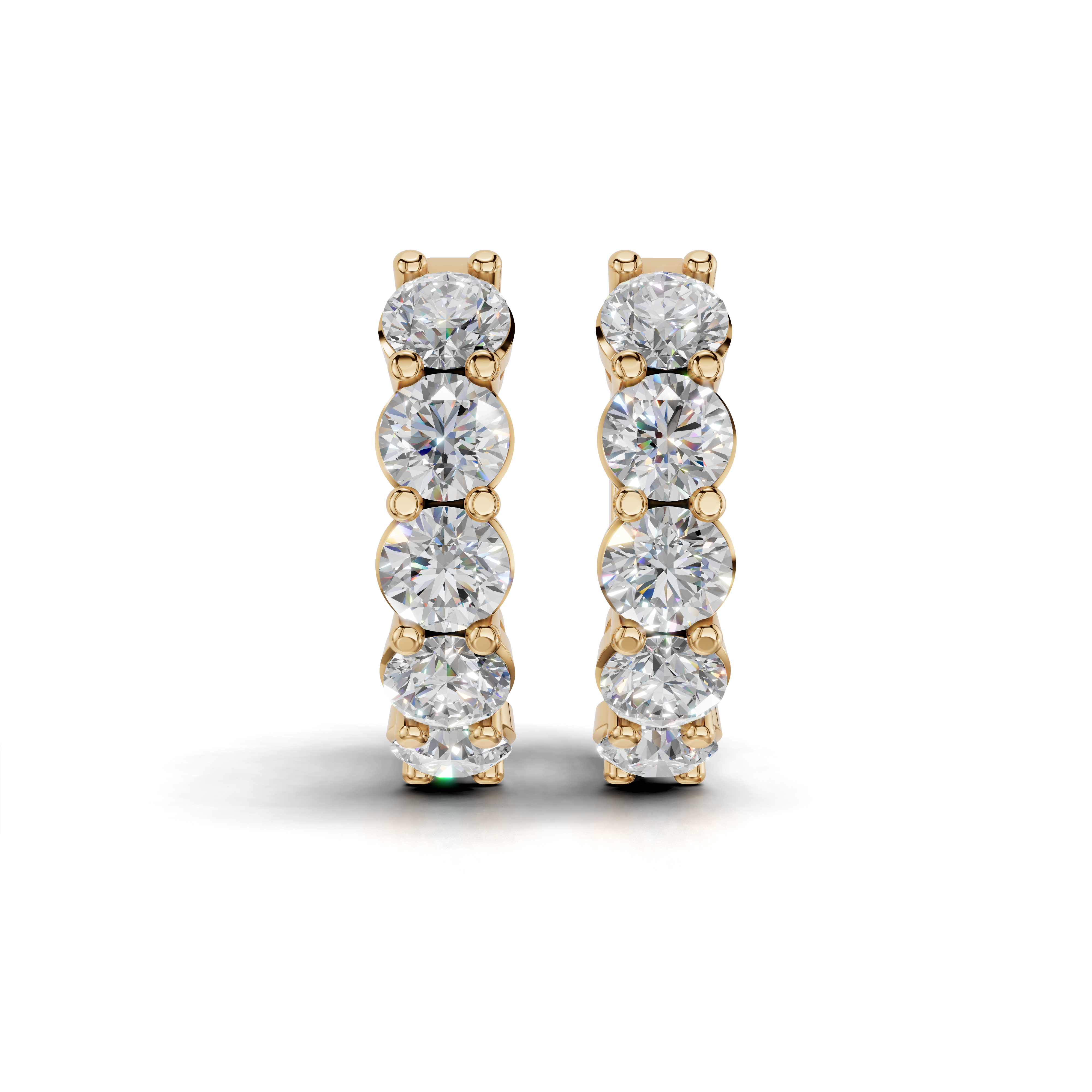 Dazzling Diamond Hoop Earrings