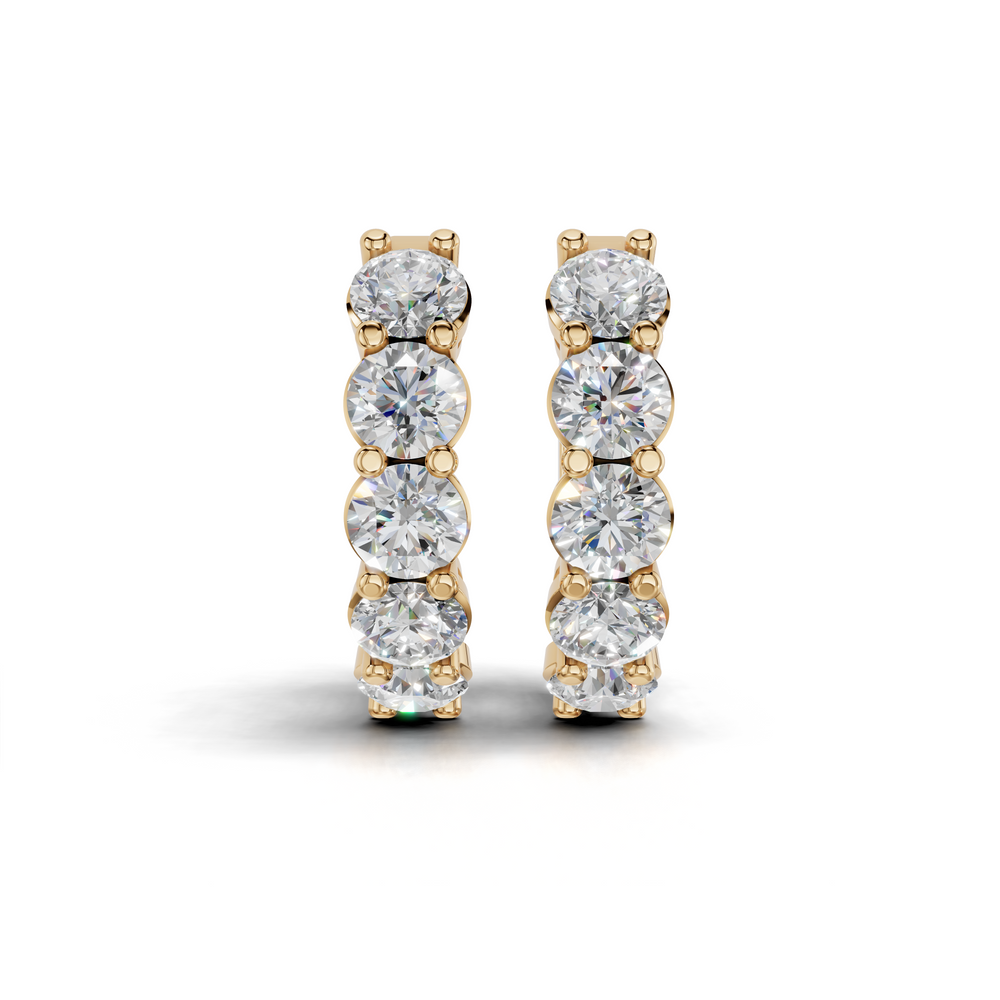 Dazzling Diamond Hoop Earrings