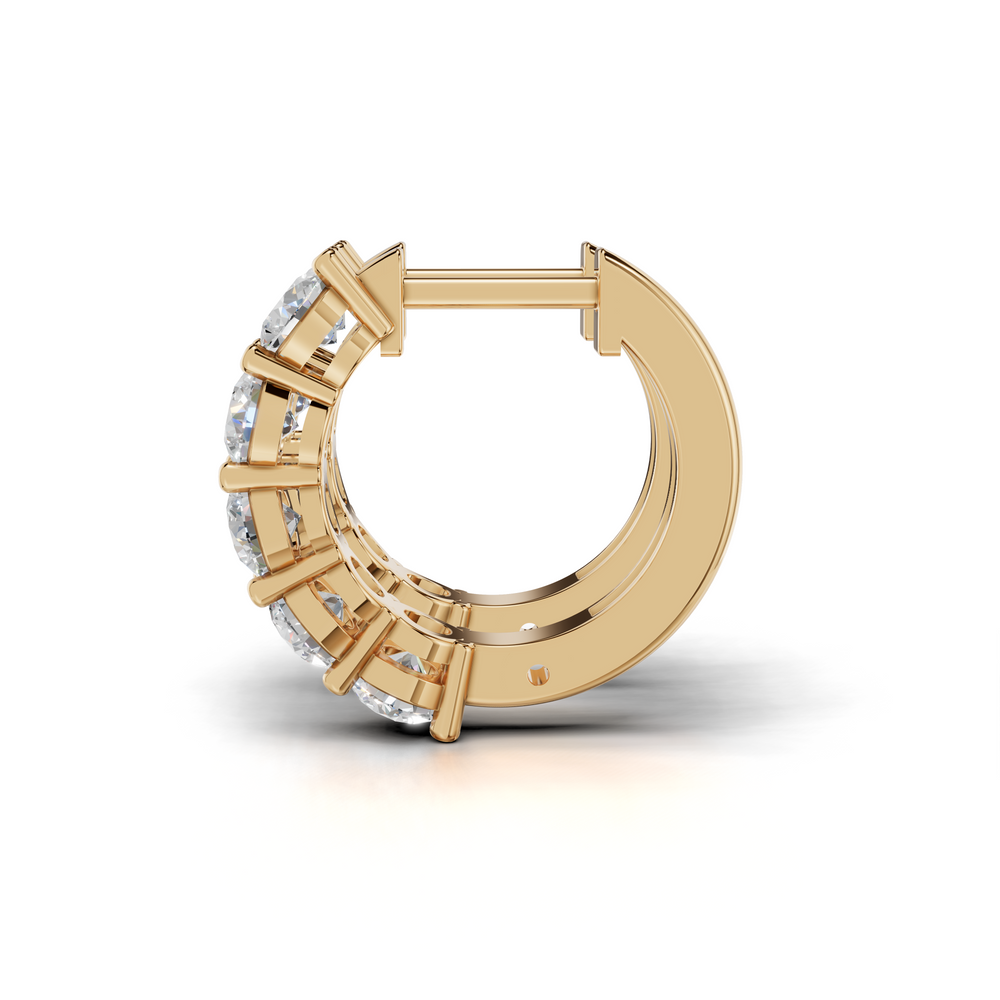 Dazzling Diamond Hoop Earrings