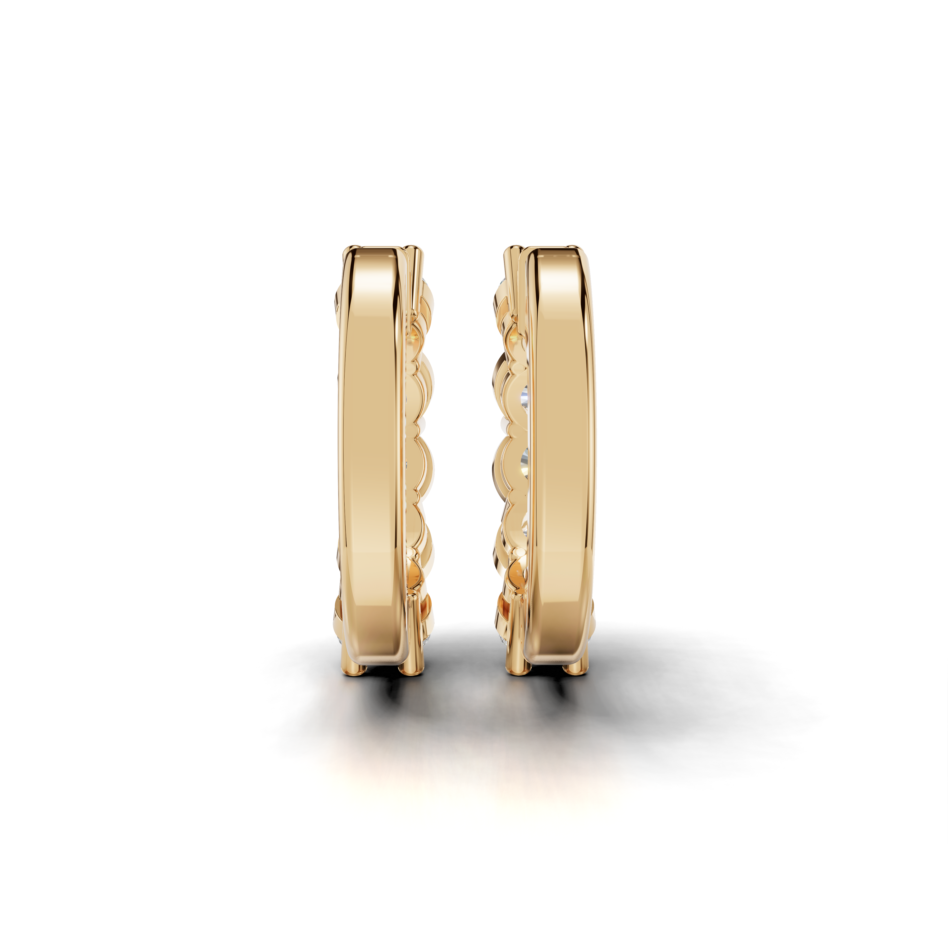 Dazzling Diamond Hoop Earrings