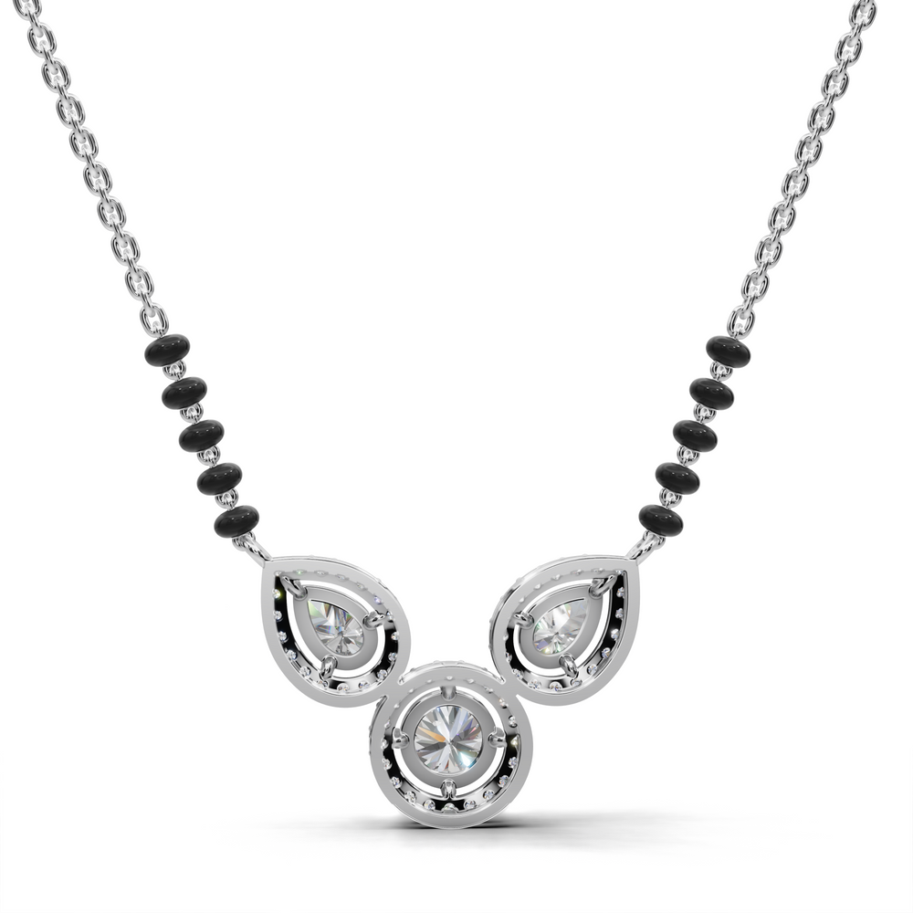 Contemporary Mangalsutra pendant necklace set