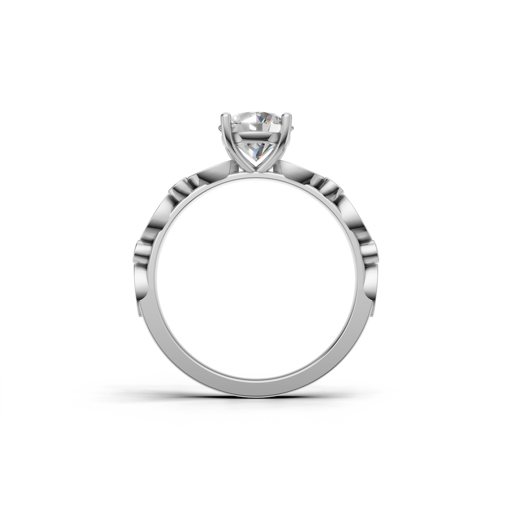 Dazzling diamond engagement ring, set against a white background