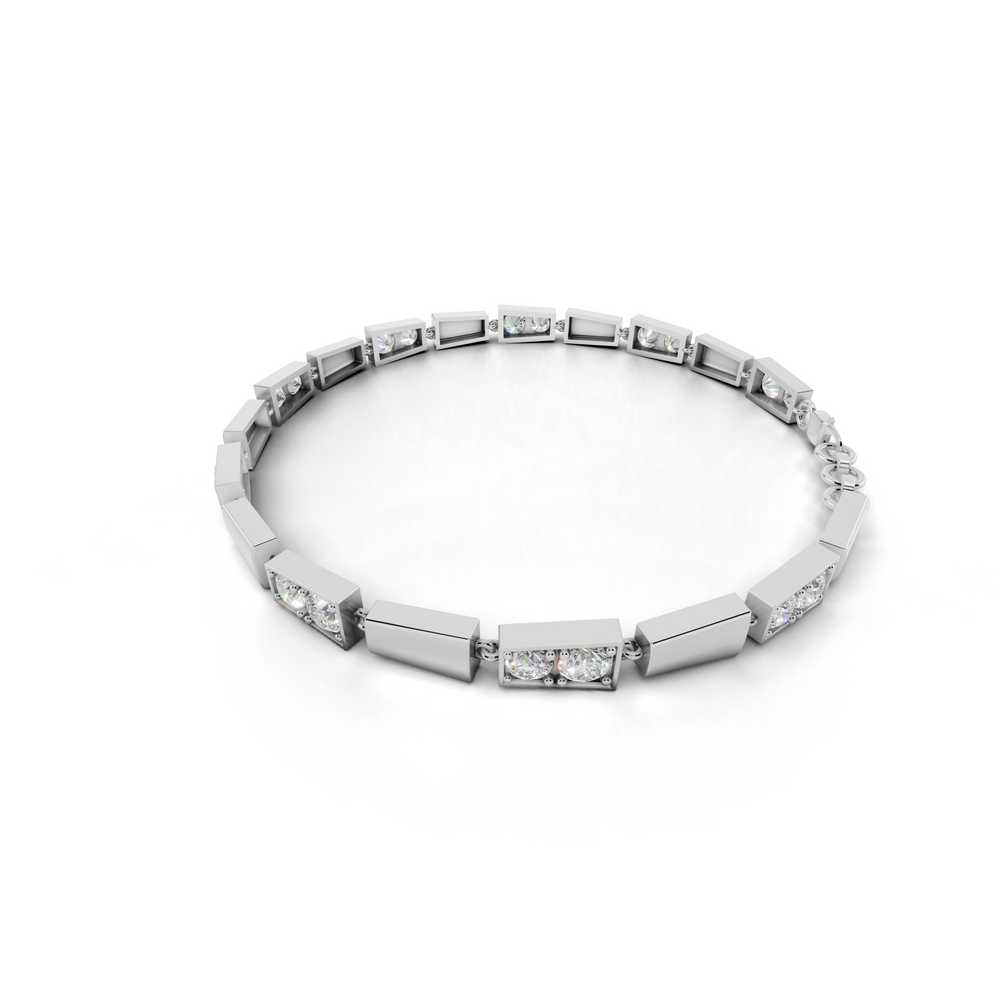 Dazzling Diamond Tennis Bracelet in Modern Elegance