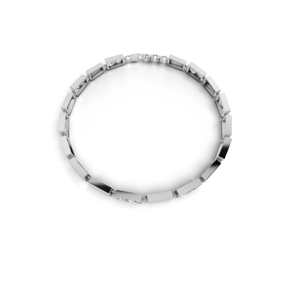 Dazzling Diamond Tennis Bracelet in Modern Elegance