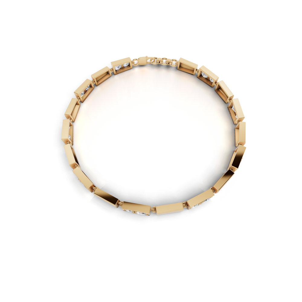 Dazzling Diamond Tennis Bracelet in Modern Elegance