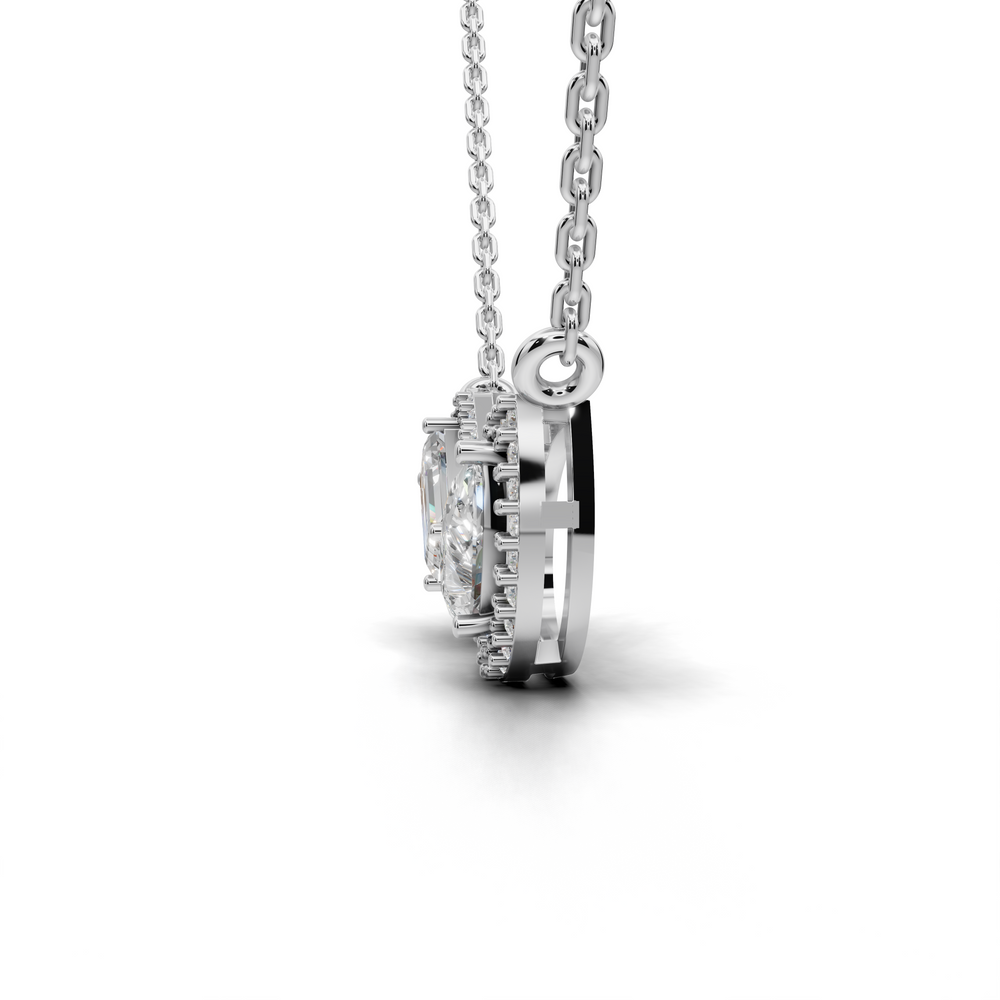 Diamond Duo Pendant Necklace