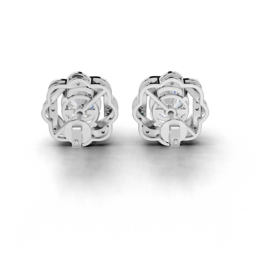 Diamond stud earrings