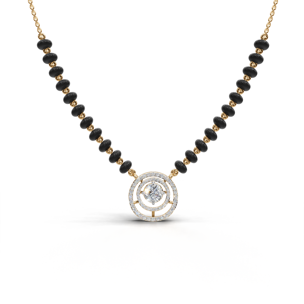 Elegant Diamond Mangalsutra: Modern Twist on Traditional Design
