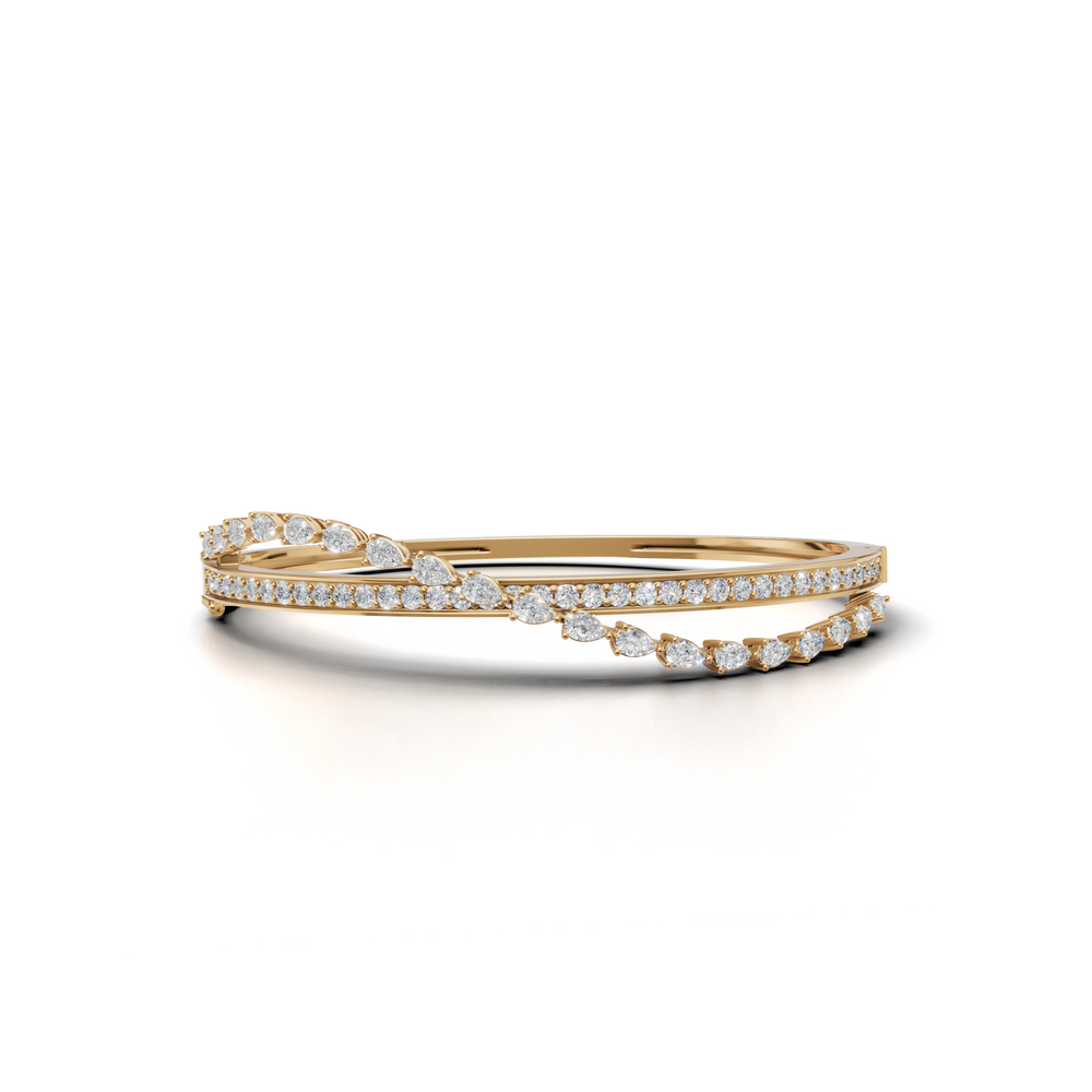 Exquisite Diamond Bangle Bracelet