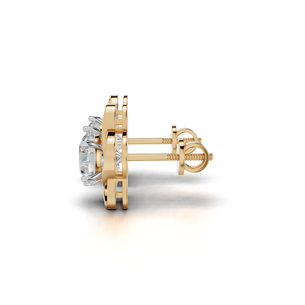 Exquisite diamond stud earrings