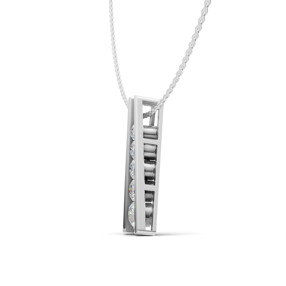 Five Stone Diamond Necklace