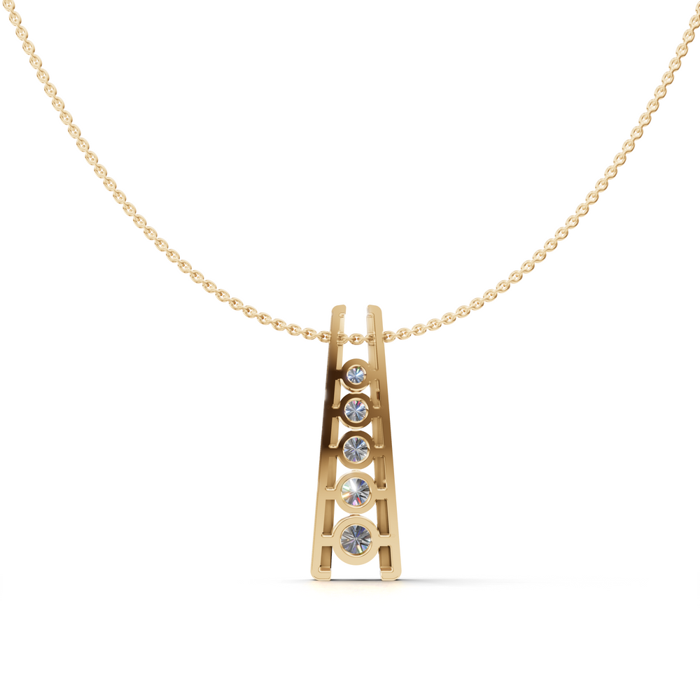 Five Stone Diamond Necklace