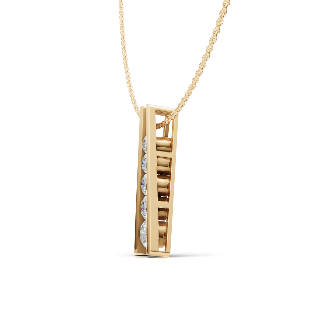 Five Stone Diamond Necklace