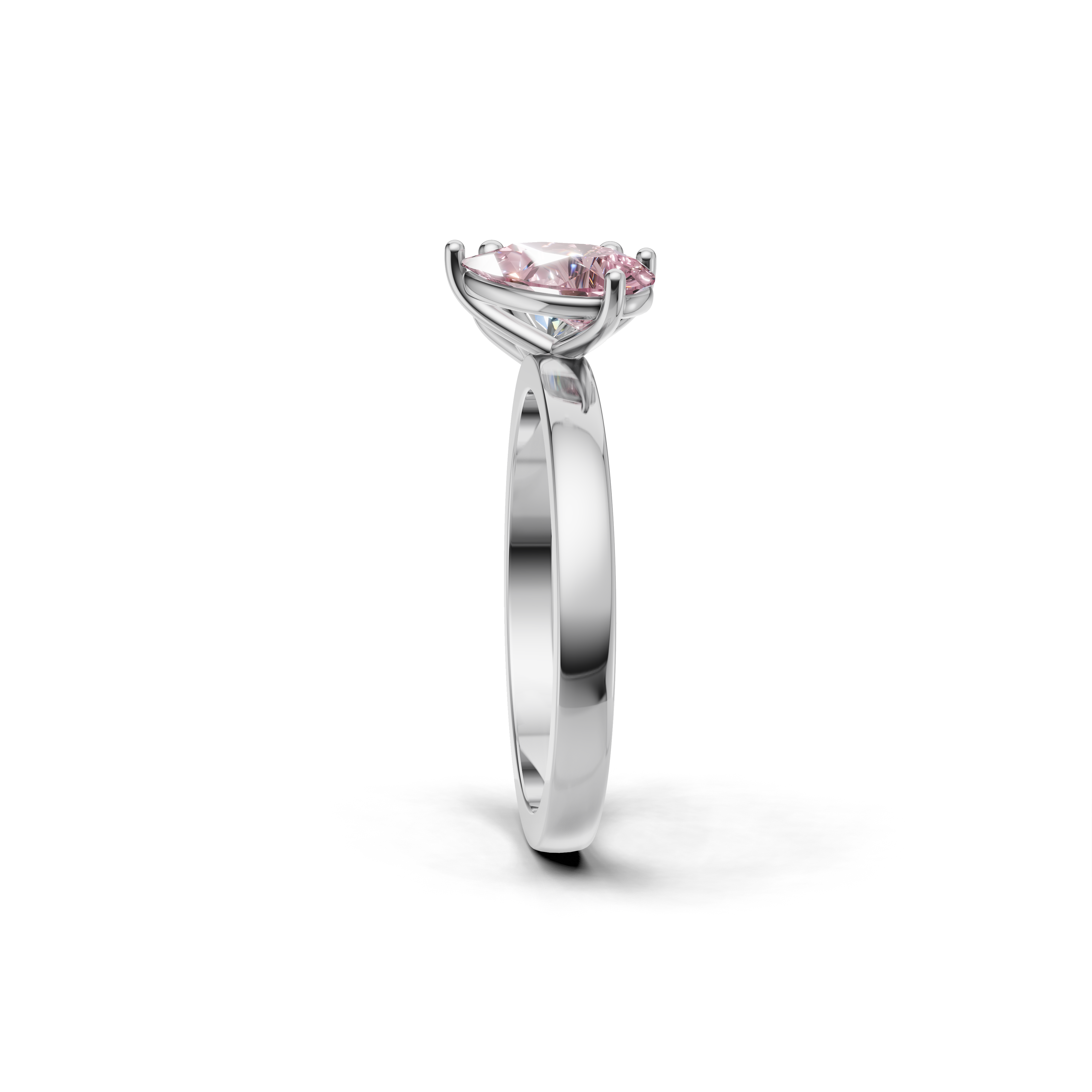 Ring featuring a unique design with two prominent gemstones