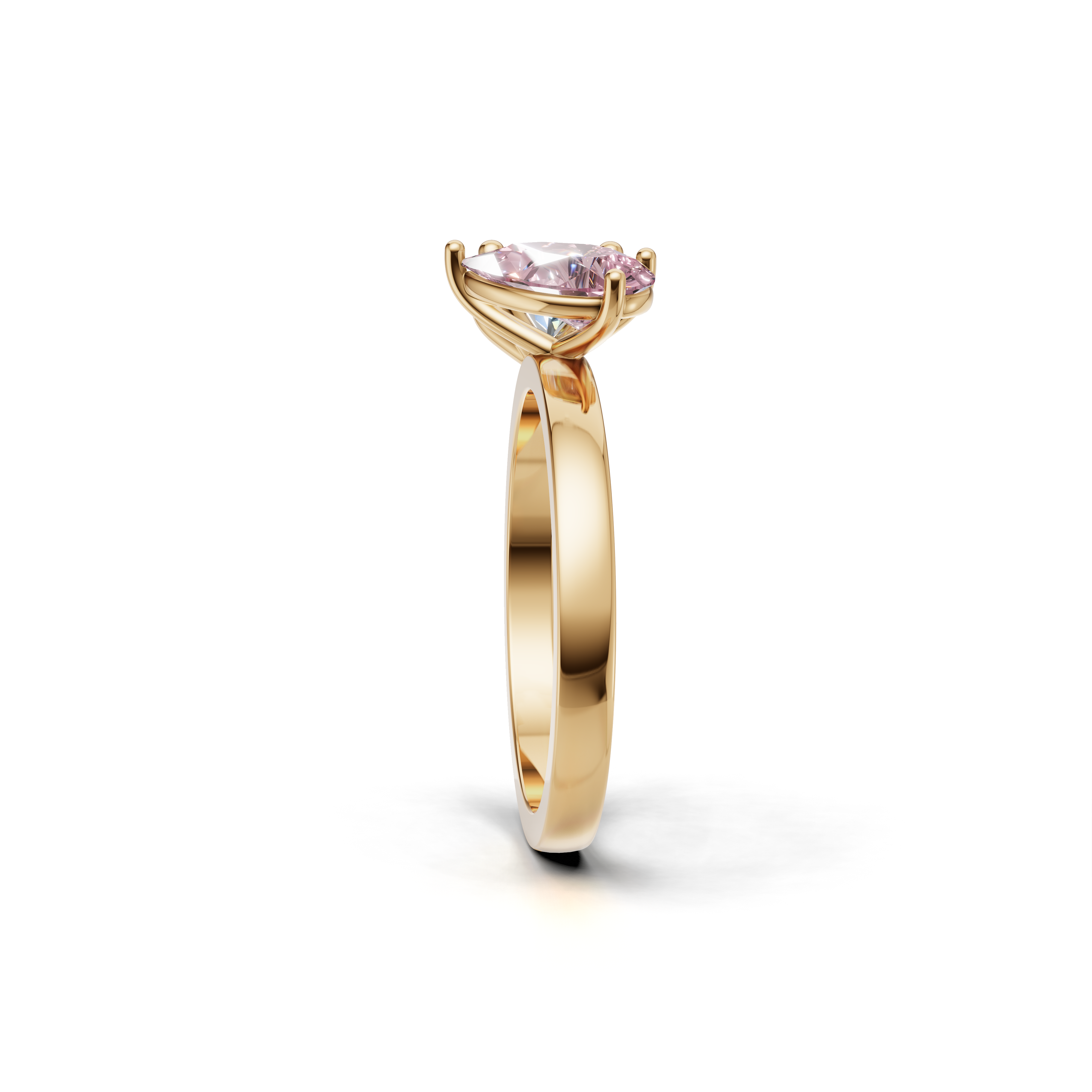 Ring featuring a unique design with two prominent gemstones