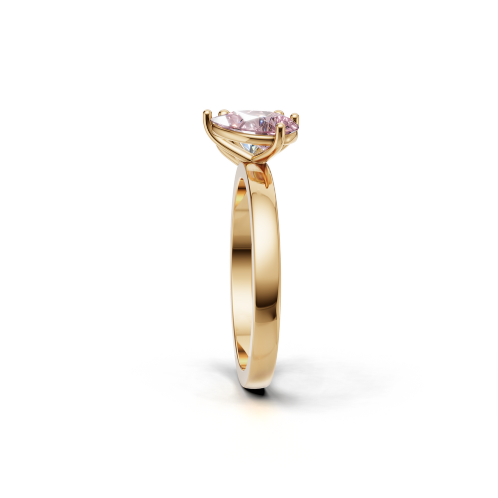 Ring featuring a unique design with two prominent gemstones