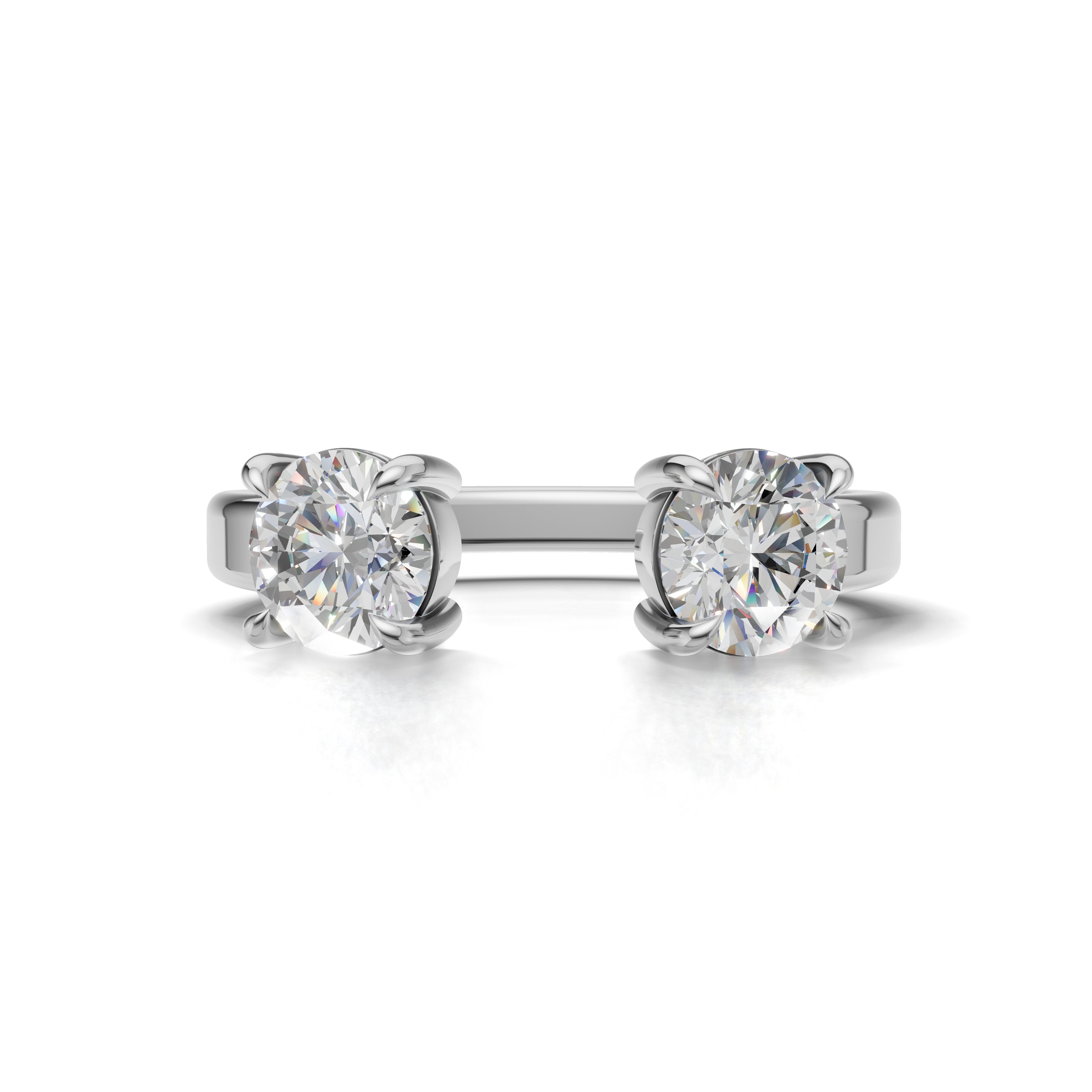 Round Cut Diamond Enhancer Ring