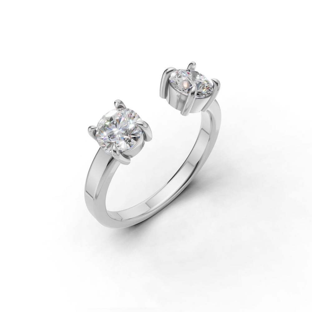 Round Cut Diamond Enhancer Ring