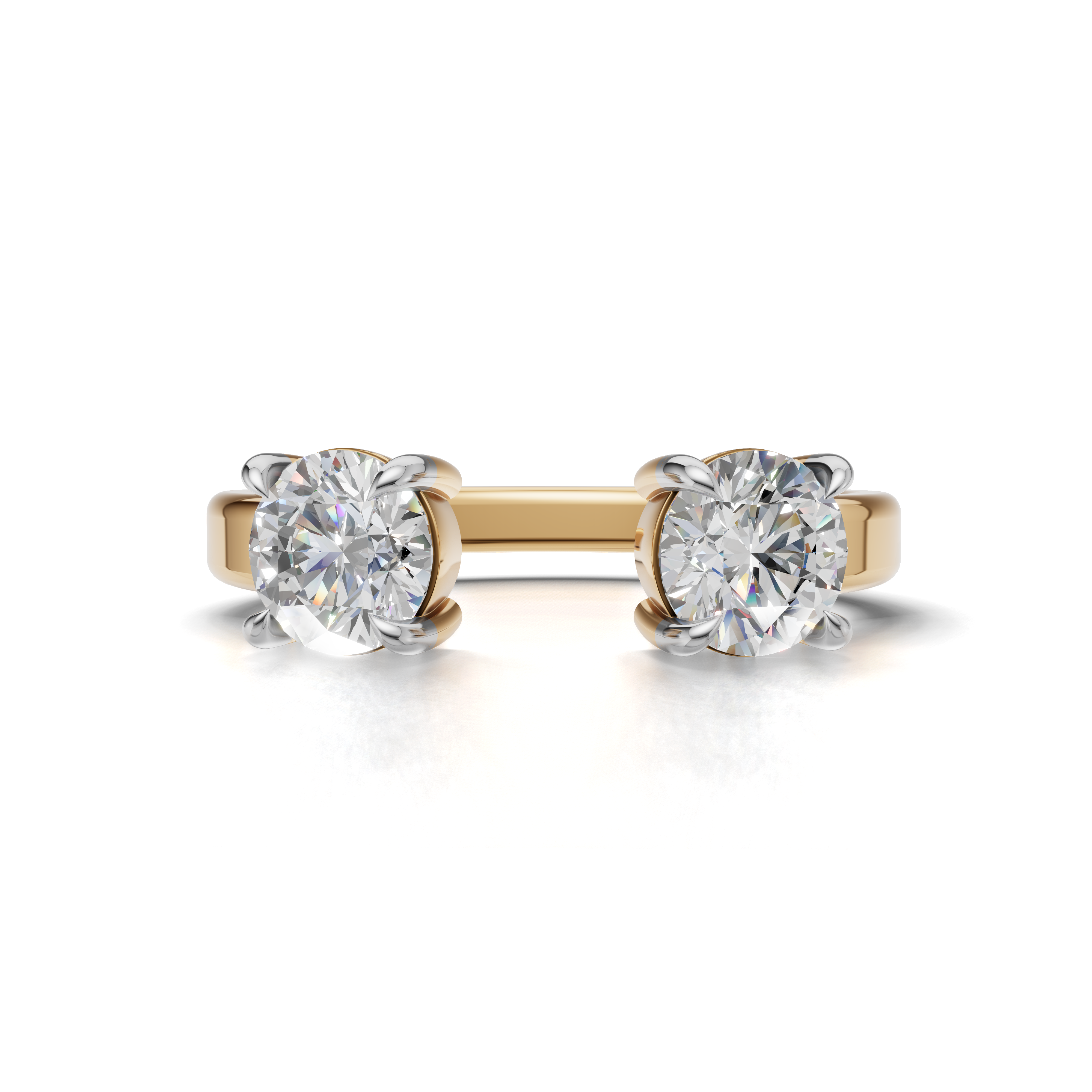 Round Cut Diamond Enhancer Ring
