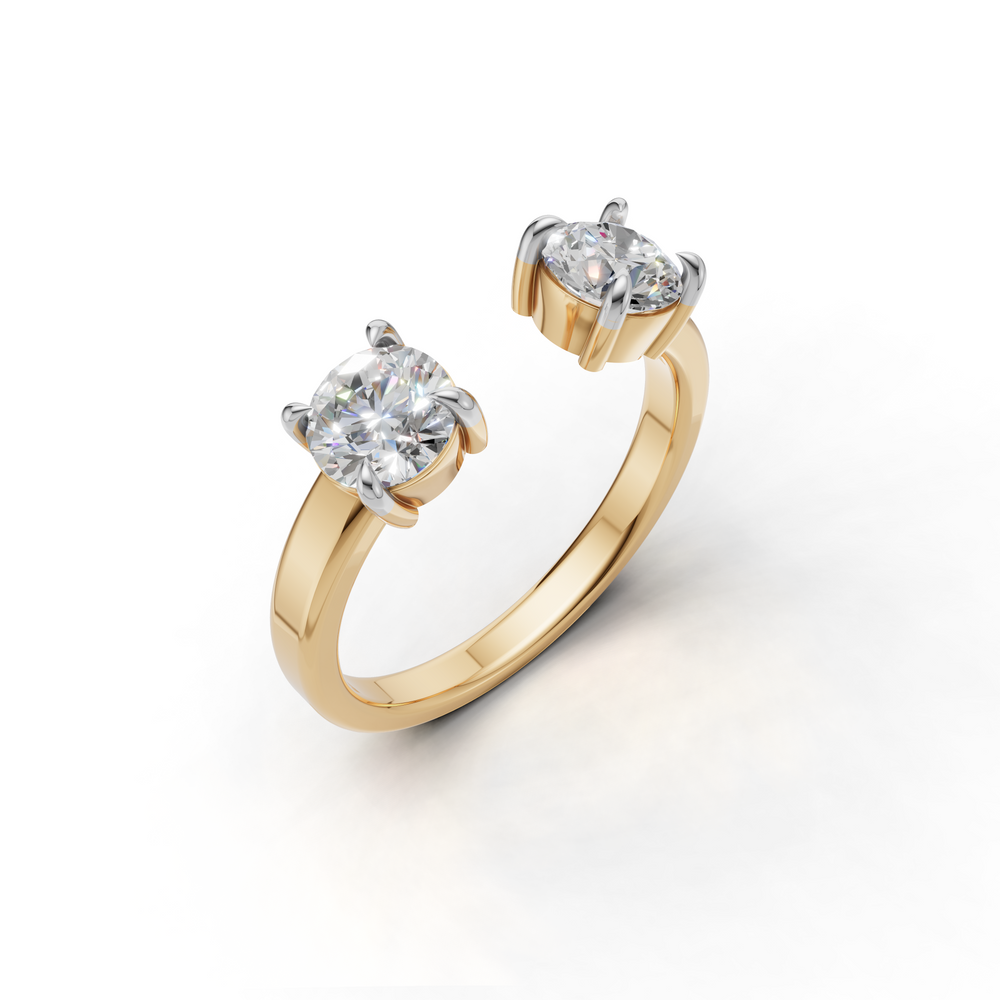 Round Cut Diamond Enhancer Ring