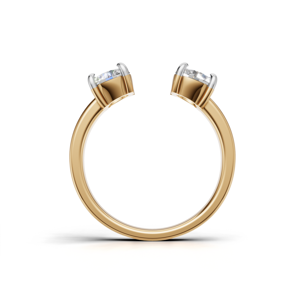 Round Cut Diamond Enhancer Ring