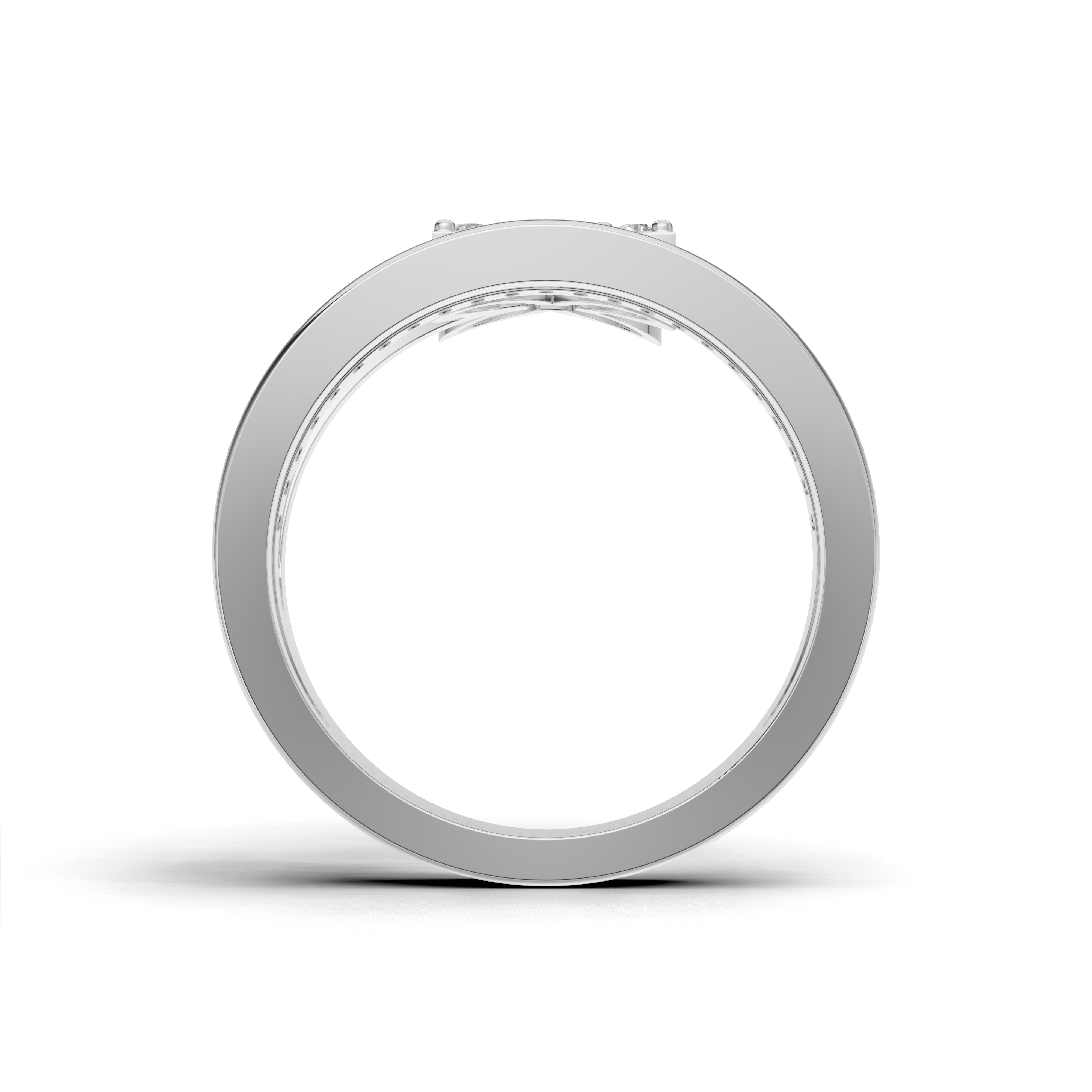Exquisite Diamond Flower Ring - HWLR-0082