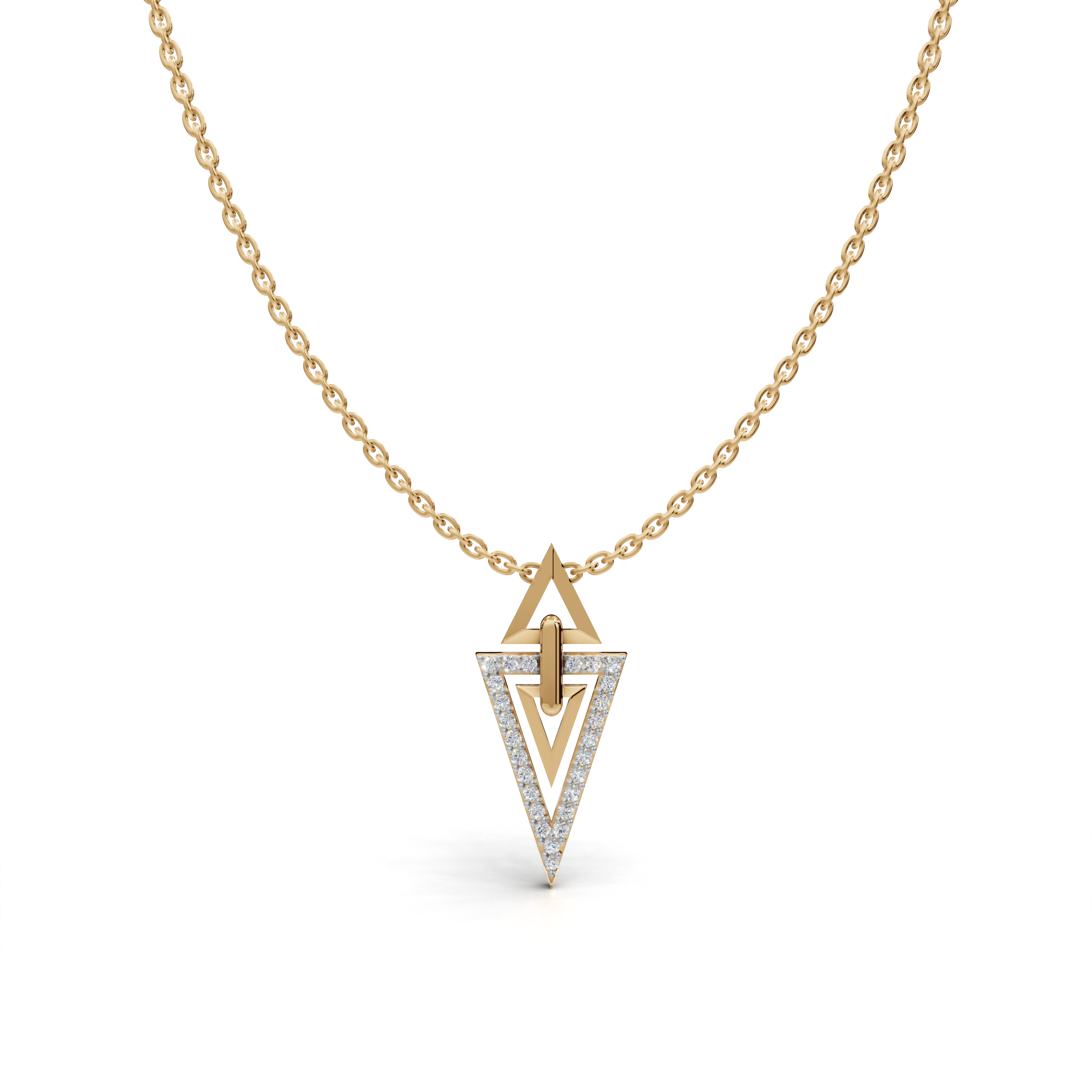 Geometric Triangle Pendant  LWPD-0329