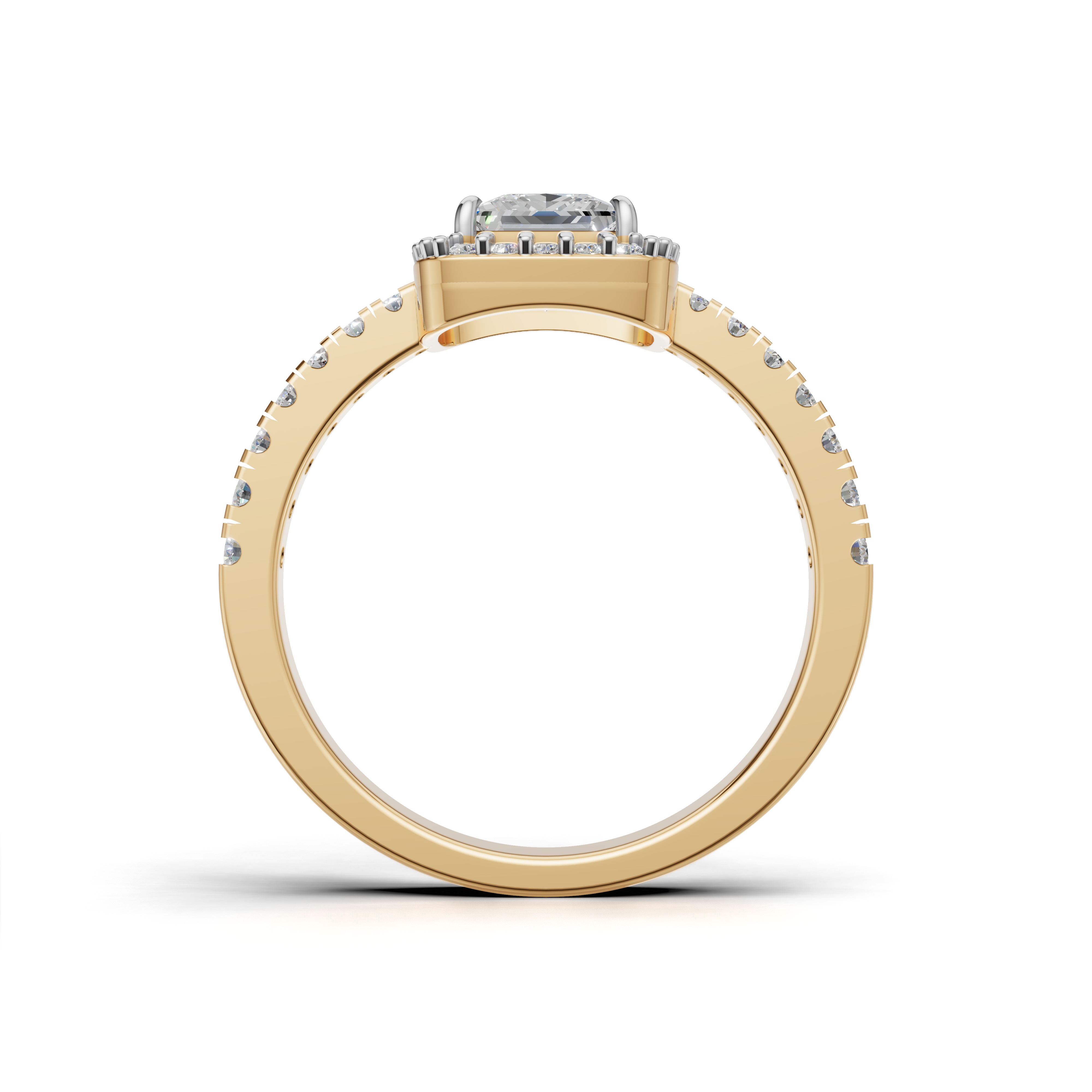 Princess-cut Engagement Ring- SOLR-0537