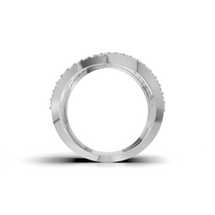 Criss-Cross LGD Open X-Motif Multi-Band Diamond Ring – HWLR-0084